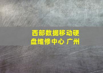 西部数据移动硬盘维修中心 广州